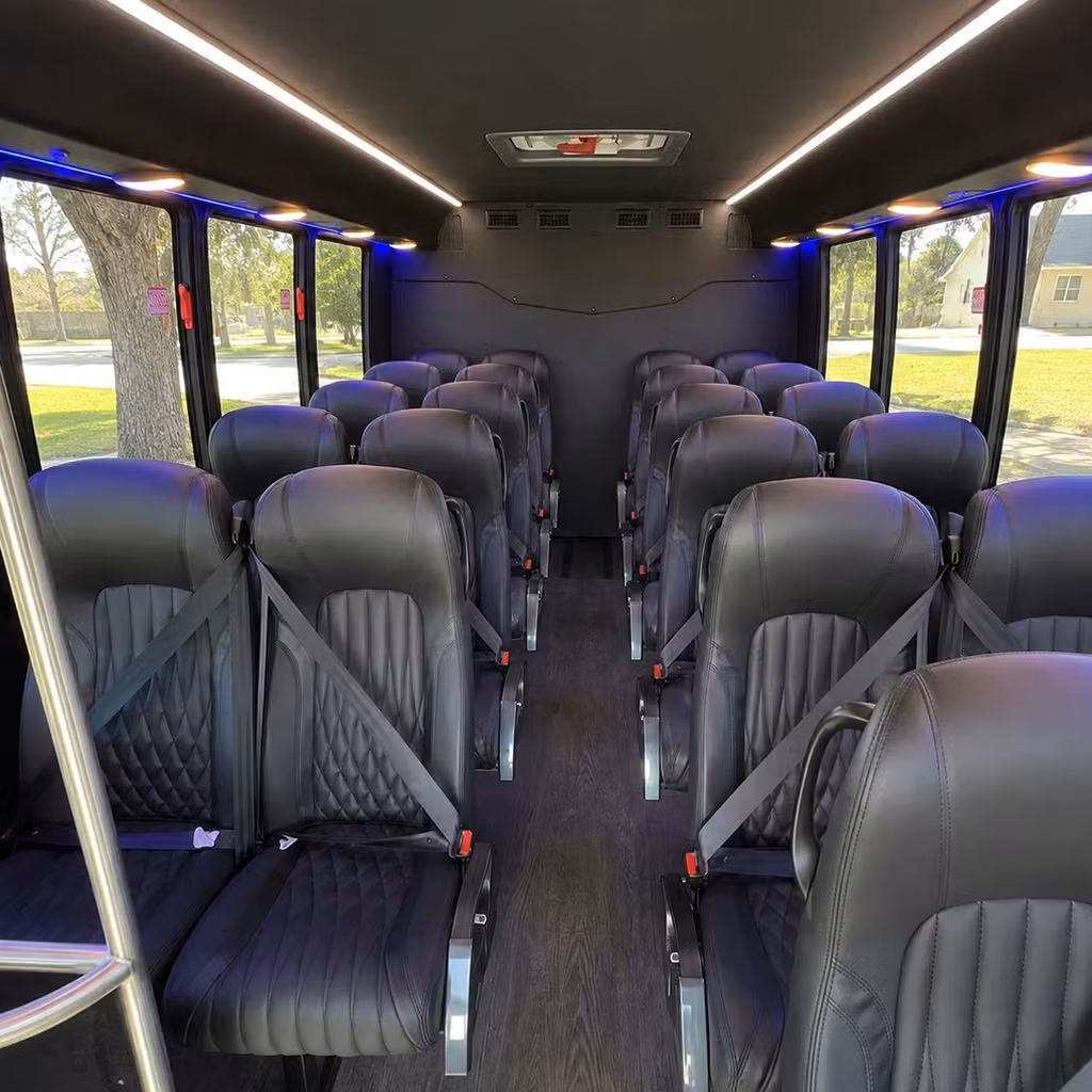 25 passenger minibus interior