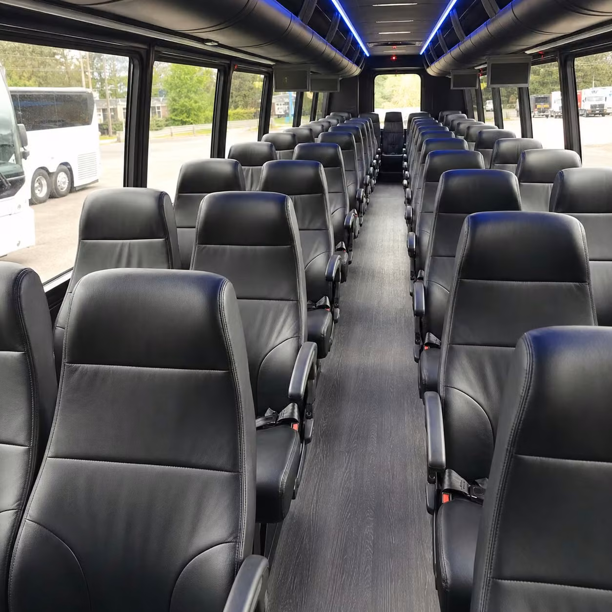 28 passenger minibus interior