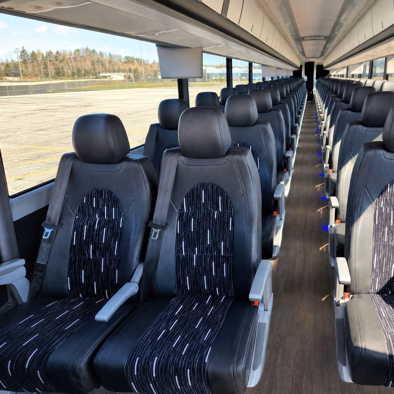 charter buses for large westminster weddings with 100 guests