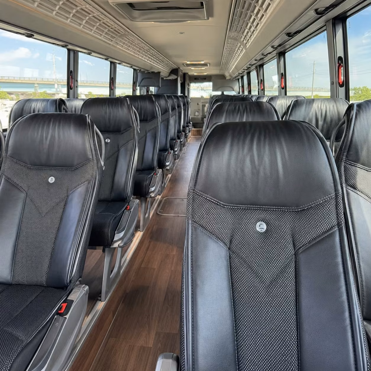 westminster charter bus inside